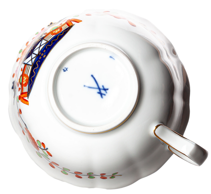 マイセン　御所車　カップ＆ソーサーセット　