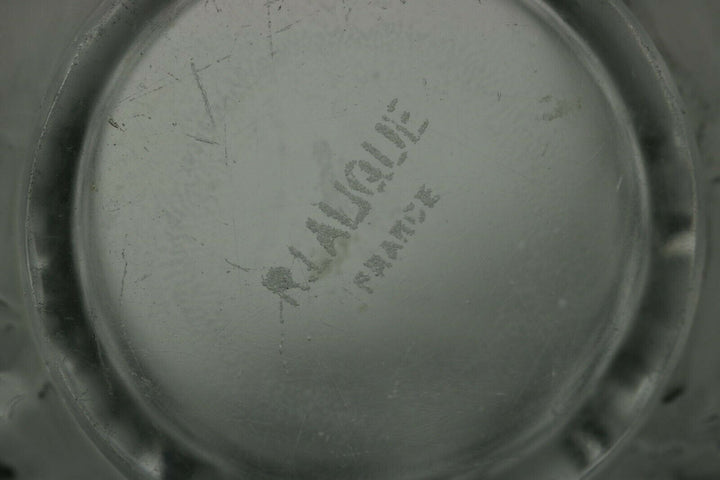 ルネ・ラリックの透明フロストガラス花瓶「カナール」