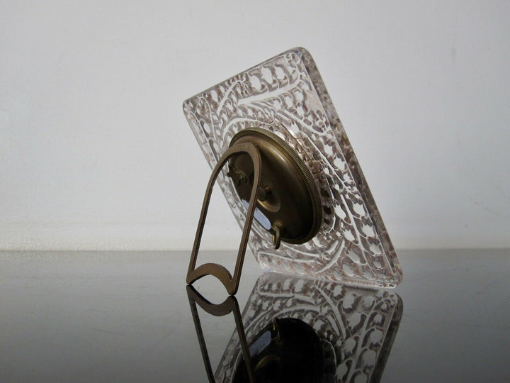 René Lalique : Pendulette Muguet art déco. R Lalique clock.