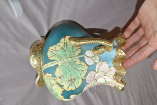 オールドノリタケ　コラレン　蓮の花の花瓶　