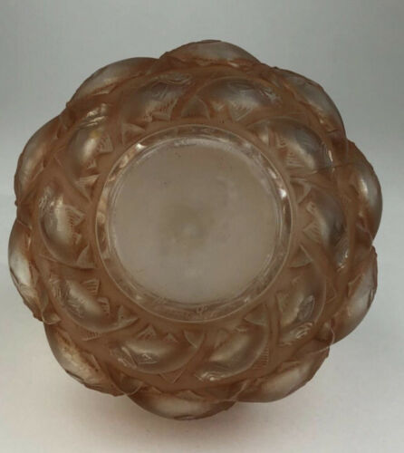 Rene Lalique Brown Sepia Cameret Vase