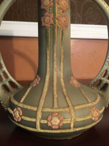 オールドノリタケ　コラレン　花瓶