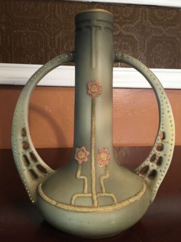 オールドノリタケ　コラレン　花瓶