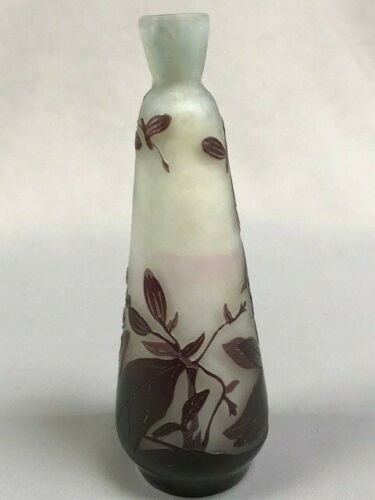 VERRERIE GALLE VASE PATE DE VERRE