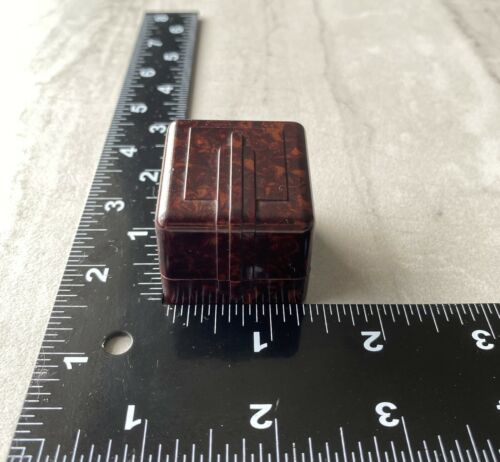アンティーク（ヴィンテージ）チョコレートアールデコ リングボックス