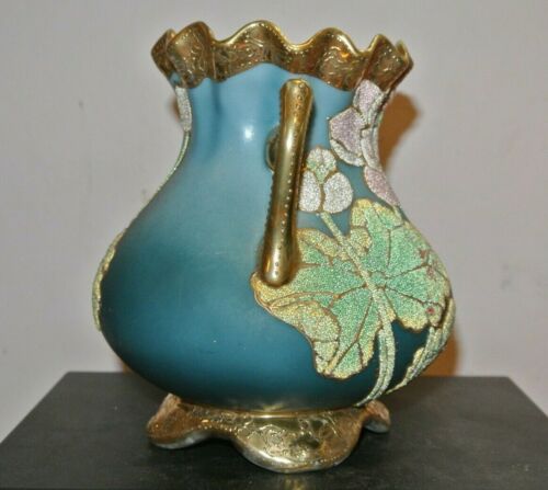 オールドノリタケ　コラレン　蓮の花の花瓶　