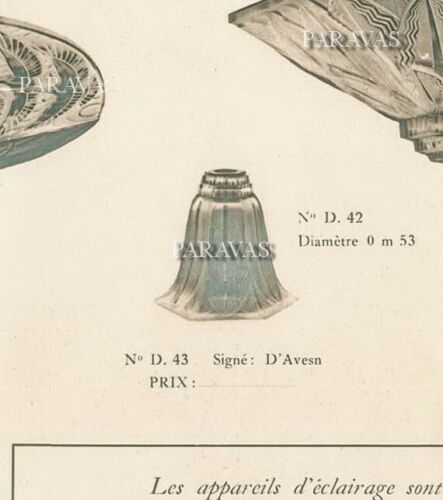 Pierre d'Avesn LORRAIN DAUM : a pair of French 1930 ART DECO lamps ........ lamp