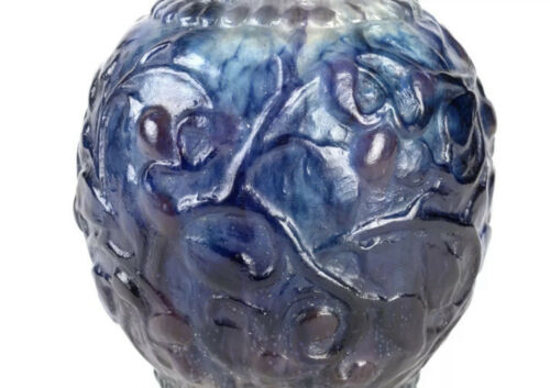 Vase Fruits Et Feuilles Gabriel Argy Rousseau Cameo Glass Pate De Verre