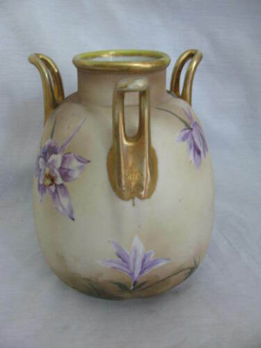 Noritake Nippon 3 Handled Vase Mark #52