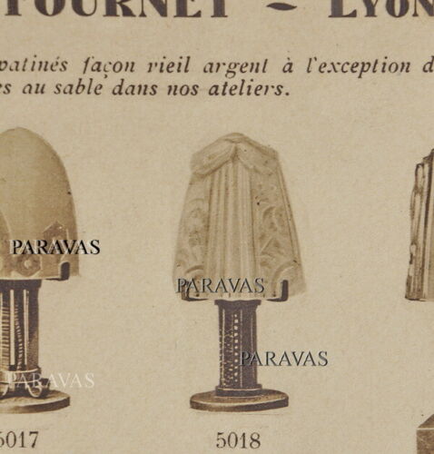 H.FOURNET & DAUM : French 1930 art deco lamp ............................ France