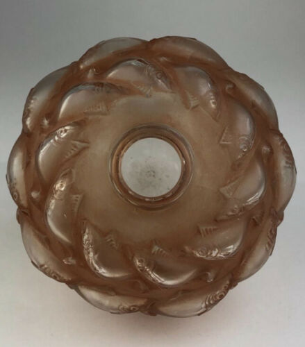 Rene Lalique Brown Sepia Cameret Vase