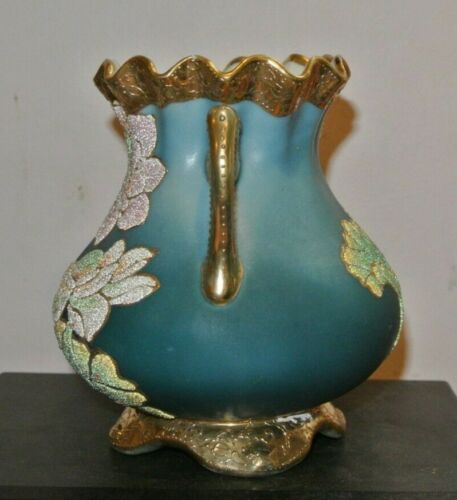 オールドノリタケ　コラレン　蓮の花の花瓶　