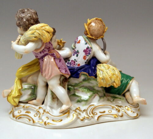 MEISSEN マイセン FIGUR EN JAHRESZEITEN GRUPPE 4 AMORETTEN SOMMER SUMMER MNR:2490