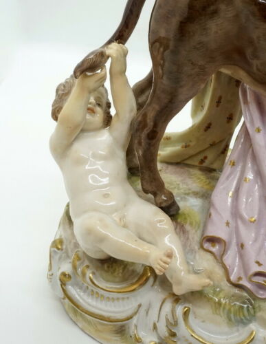 MEISSEN GRUPPE TRUNKENER SILEN AUF ESEL DRUNKEN SILENUS ON DONKEY NR:2724 UM1870