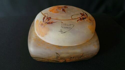 art nouveau pate de verre bonbonnière daum nancy