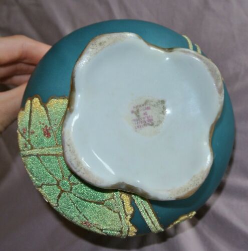 オールドノリタケ　コラレン　蓮の花の花瓶　