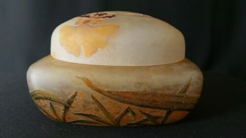art nouveau pate de verre bonbonnière daum nancy