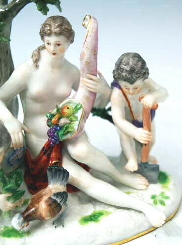 MEISSEN FIGUR GRUPPE ALLEGORIE DES WASSERS ALLEGORY OF WATER J.J. KAENDLER 1880