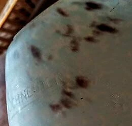 シュナイダー兄弟 アールヌーボーのアンティークテーブルランプのサイン