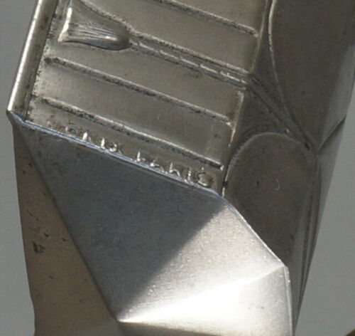 MONIX : French art deco piano lamp in nickeled bronze 1930 ... table lamp France