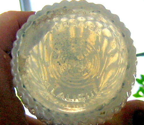 Rene Lalique 1925: "Graines" Atomizer for Unidentified Parfumeur. 4 1/2". RARE.