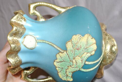 オールドノリタケ　コラレン　蓮の花の花瓶　