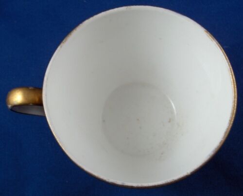 Antique 19thC English Spode Porcelain Bird Scene Cup & Saucer Scenic Porzellan