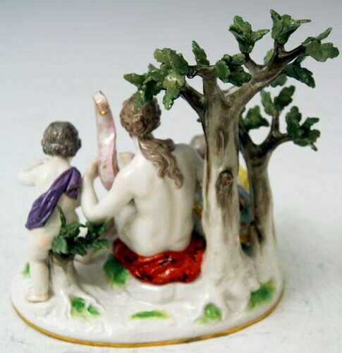 MEISSEN FIGUR GRUPPE ALLEGORIE DES WASSERS ALLEGORY OF WATER J.J. KAENDLER 1880