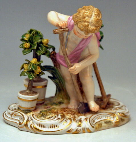 MEISSEN FIGUR VIER ELEMENTE DIE ERDE 4 ELEMENTS KÄNDLER EARTH NR: C100 UM 1870