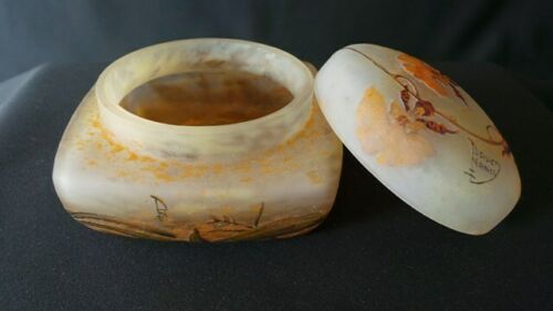 art nouveau pate de verre bonbonnière daum nancy