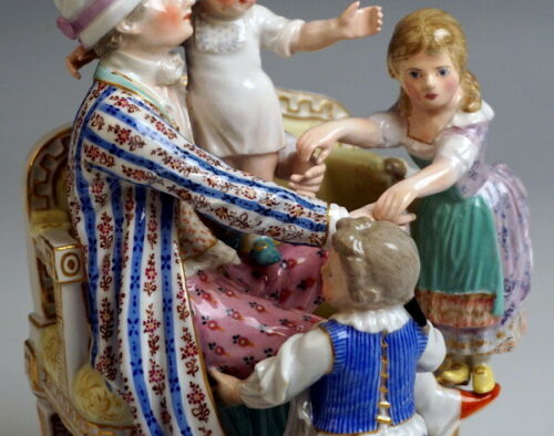 邁森 MEISSEN マイセン FIGUR GRUPPE GUTE VATER GOOD FATHER J.C.SCHÖNHEIT NR:H98 UM 1860