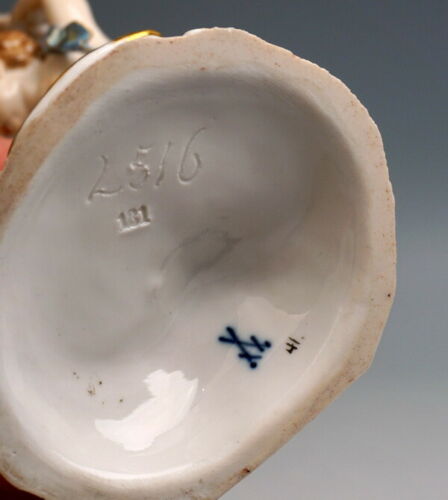邁森 MEISSEN マイセン FIGUR 2 TANZENDE PUTTEN AMORETTEN 2 CHERUBS MNR: 2516 UM 1860