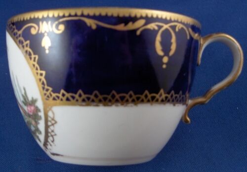Antique 19thC English Spode Porcelain Bird Scene Cup & Saucer Scenic Porzellan