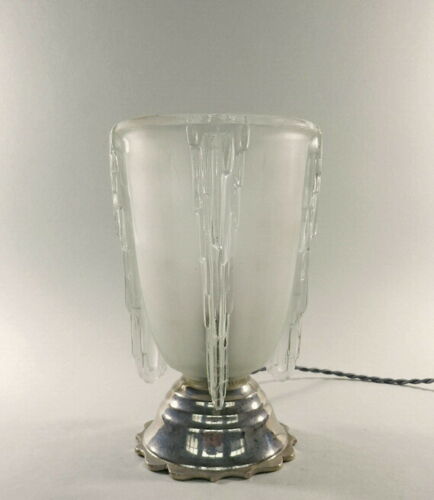 Ets JEAN GAUTHIER (EJG & EZAN) : French 1930 Art Deco lamp .... lampe muller era