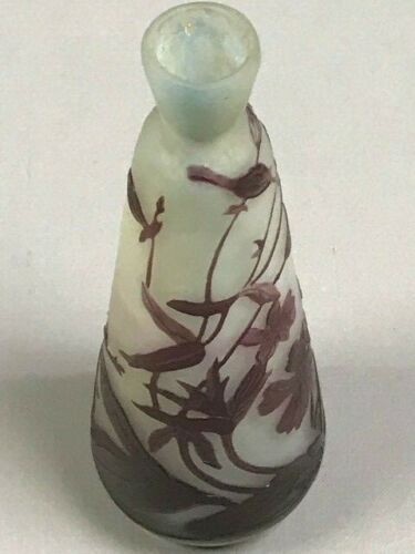 VERRERIE GALLE VASE PATE DE VERRE