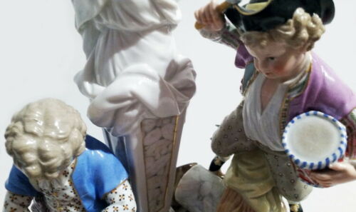 MEISSEN マイセン FIGUR GRUPPE DIE SCHAUKEL GROUP THE SWING M.V.ACIER MNR:G32 UM 1920