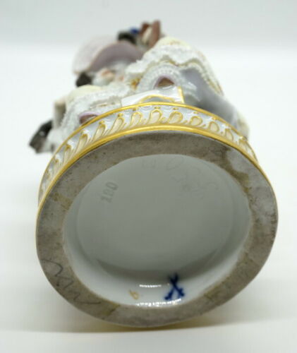 邁森 MEISSEN マイセン FIGUR MÄDCHEN HUND SPIEGEL SELBSTERKENNTNIS MNR: F50 UM 1850