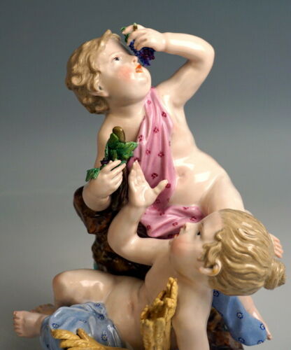 4 邁森 MEISSEN マイセン FIGUR GRUPPEN ALLEGORIE FRÜHLING SOMMER HERBST WINTER UM 1860
