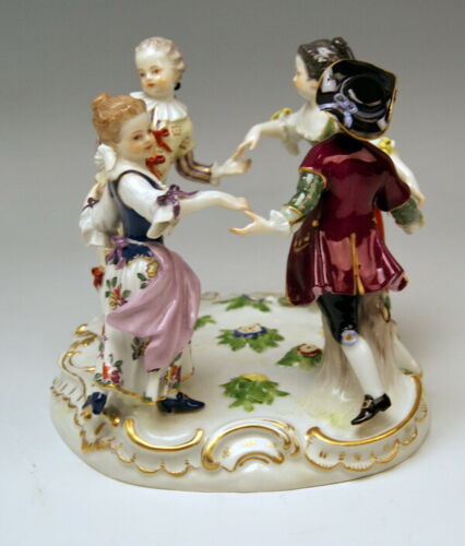 邁森 MEISSEN マイセン FIGUR GRUPPE GÄRTNER KINDER DER REIGEN KÄNDLER MNR: 2728 UM 1870