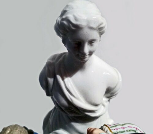 MEISSEN マイセン FIGUR GRUPPE DIE SCHAUKEL GROUP THE SWING M.V.ACIER MNR:G32 UM 1920