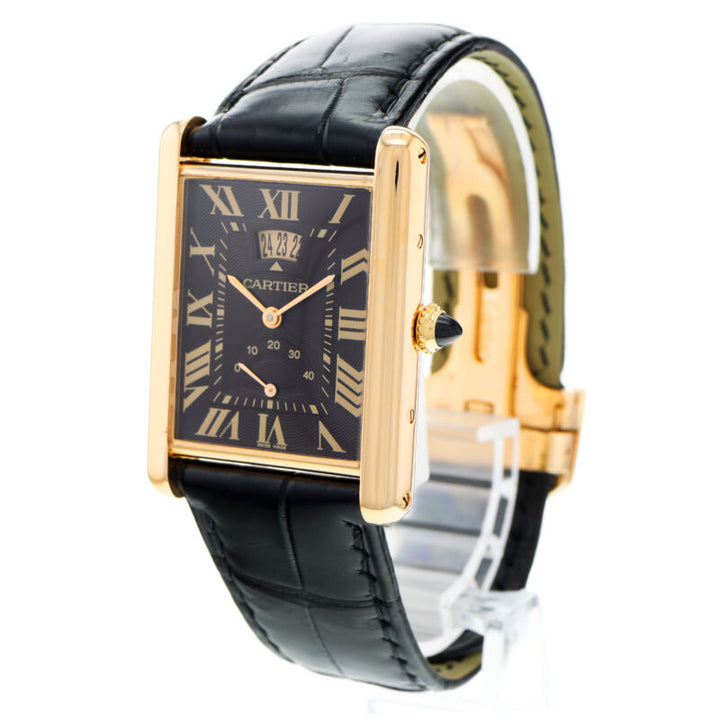 タンク ルイ カルティエ ローズゴールド 手巻き腕時計 W1560002