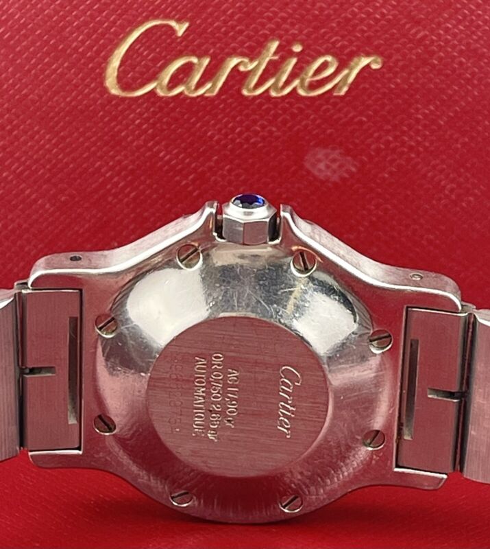 Cartier Santos Octagon 30mm Ladies 18k Yellow Gold & Steel Automatic Watch187902