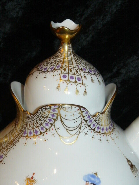 マイセン アラビアンナイトのポット – アンティークテーブルウェア