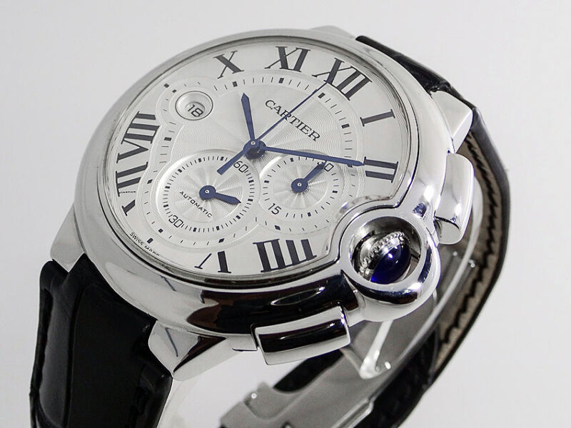 CARTIER BALLON BLEU CHRONOGRAPH 43.5 mm WATCH Ref. 3109 CARTIER SERVICE 08/2022
