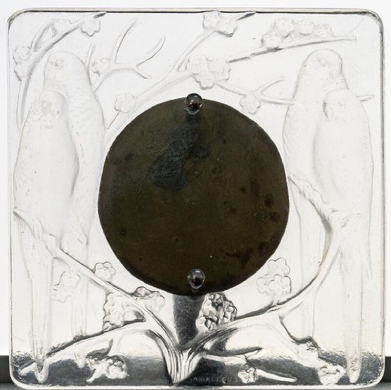 "René Lalique: Pair of frames ""4 parakeets"-