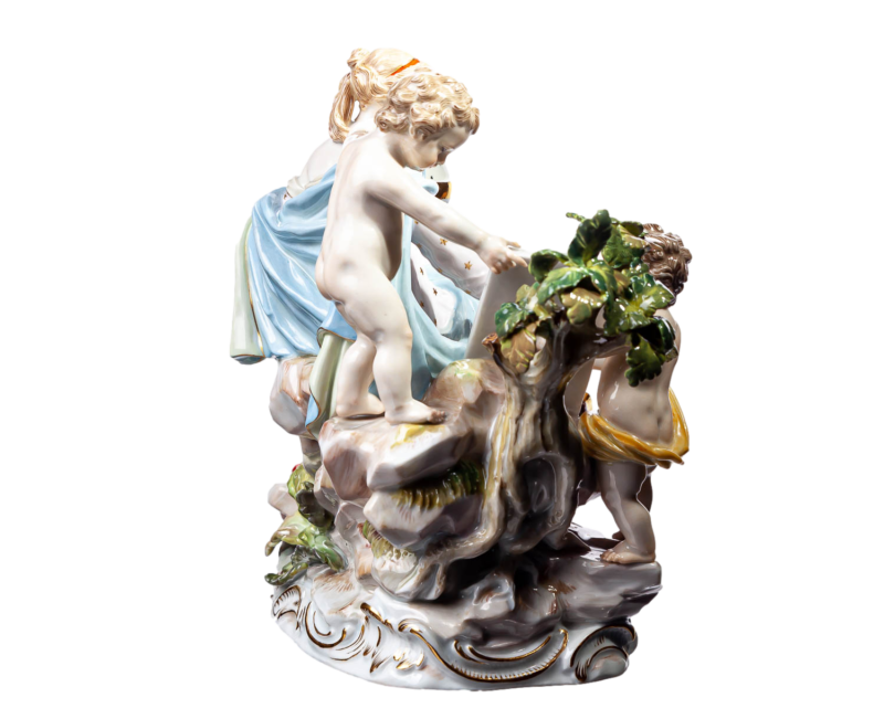 マイセン人形 フィギュリン 題名『寓話‐天文学』 – アンティーク マイセン人形 フィギュリン 題名『寓話‐天文学』 – アンティーク