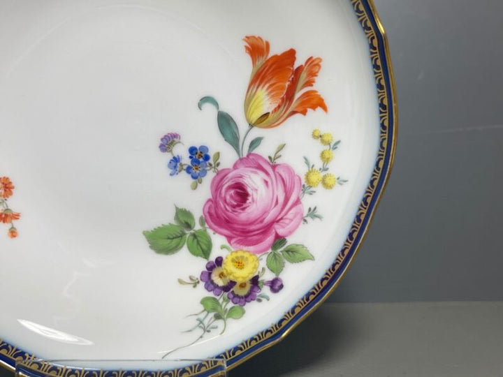 マイセン  カップ プレートAカンテ フラワーペインティングフラワー1級品