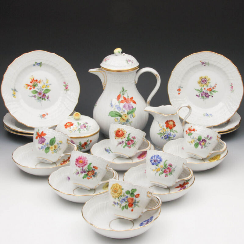 Meissen mocha service new brand stone flower3-
