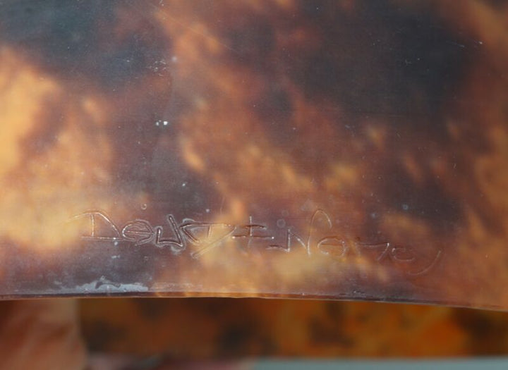 ドーム兄弟　大きなフランス製アールデコランプ　1925年　1930年　錬鉄製のサイン