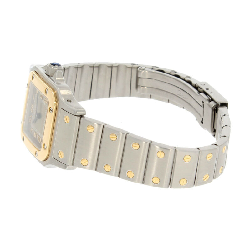 Ladies Cartier Quartz Santos 18ct Yellow Gold & Steel 1567